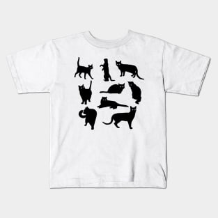 Cats Silhouettes Kids T-Shirt